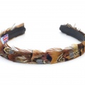 pheasant feather hair band