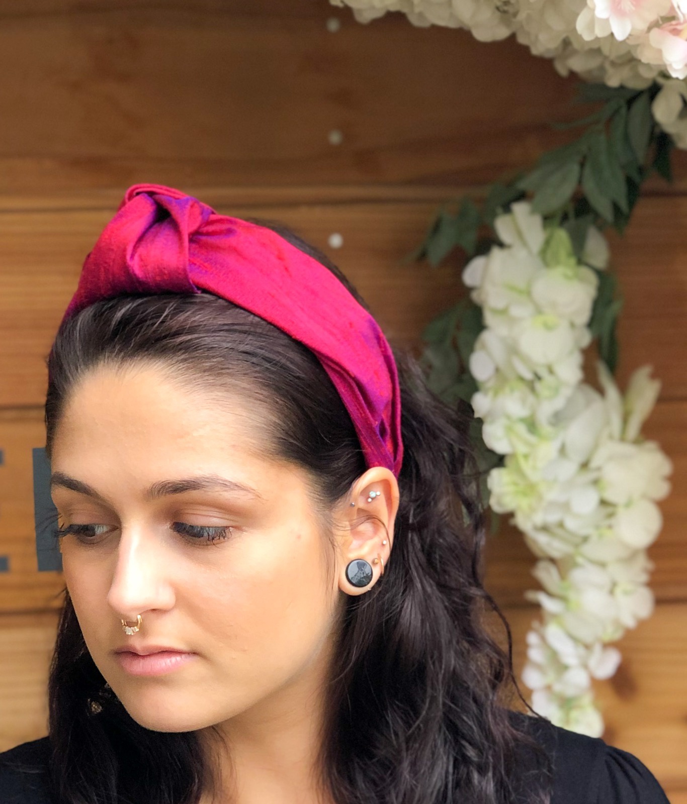 'Beatrix' Silk turban headband
