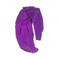 Purple silk knotted headband