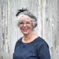 grey beret with bloc pom pom hat pin