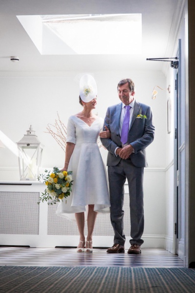 The bride and her father