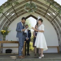 saying their vows at mount pleasant eco park