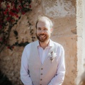 groomsmen styling feather boutonnière