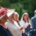 mother of the bride hat coral sea themed