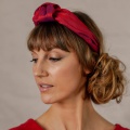 red knotted headband holly young