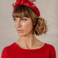 red races wedding crown headpiece