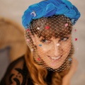 polka dot veil with headband