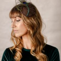 peacock fascinator headpiece