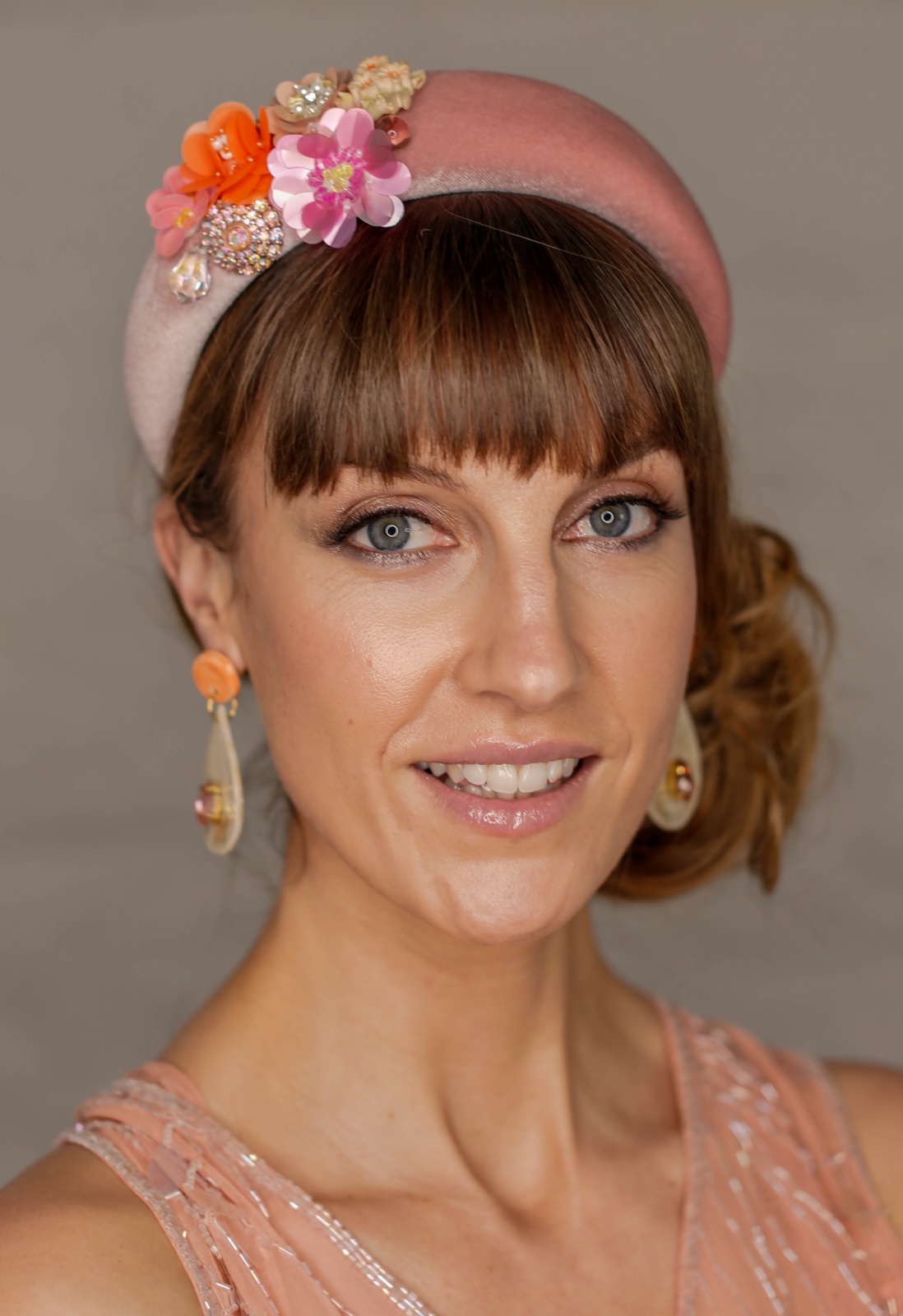 pink jeweled headband