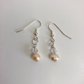 pink fresh water pearl earrings