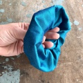 azure turquoise scrunchy