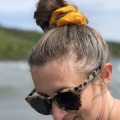sunflower yellow scrunchies