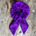 royal purple bow scrunchies