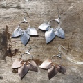leather petal hoop earrings Holly Young