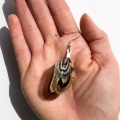 simple woodland feather earrings