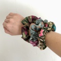 cotton print scrunchies