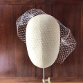 bird cage veil worn on diagonal