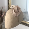 Nude sand cocktail hat