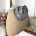 Silver small cocktail hat