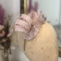 Dusky pink headpiece