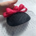 Pink and black headpiece