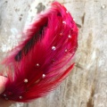 Christmas feather hair band