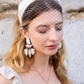 sustainable vegan bridal earrings