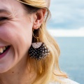 black and white earrings Holly Young