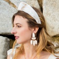 ivory knotted headband bride