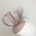 lilac and silver wedding fascinator