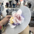 pastel shade cocktail hat