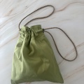 silk draw string pouch bag