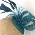 Jade teal fascinator Holly Young