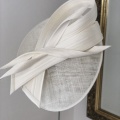 Modern ivory mother of the groom hat