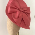 Coral bow occasion hat Holly young