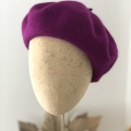 magenta plum purple beret