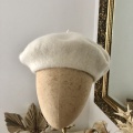 classic ivory beret for a bride