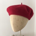 plain classic red beret