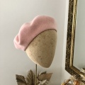 Light pink beret plain