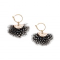spotty feather earrings Holly Young