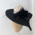 Black and white statement hat