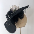 Womens occasion hat black