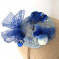 Shades of blue fascinator