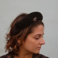 large crescent velvet headband