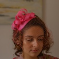 bright pink cocktail hat