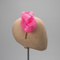 bright pink fascinator hat