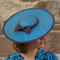 simple boater hat with veil