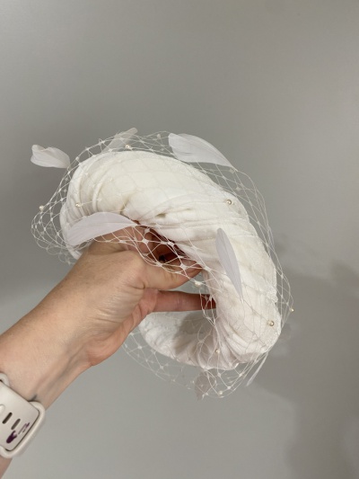 Ivory padded wedding headband