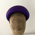 purple halo hatband covered with silk