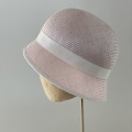 baby pink 1920s inspired cloche hat